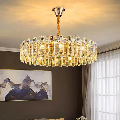 DecorBites™ Crystal Chandelier Pendant Light for Living Room Dining Room Ceiling Lighting