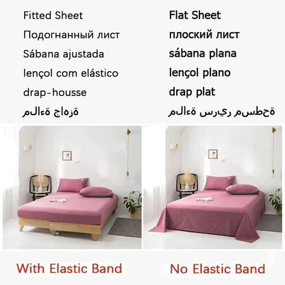 DecorBites™ High-Density Milk Fleece Duvet Set with Winter Warmth King Bedding & Plush Blanket Cover