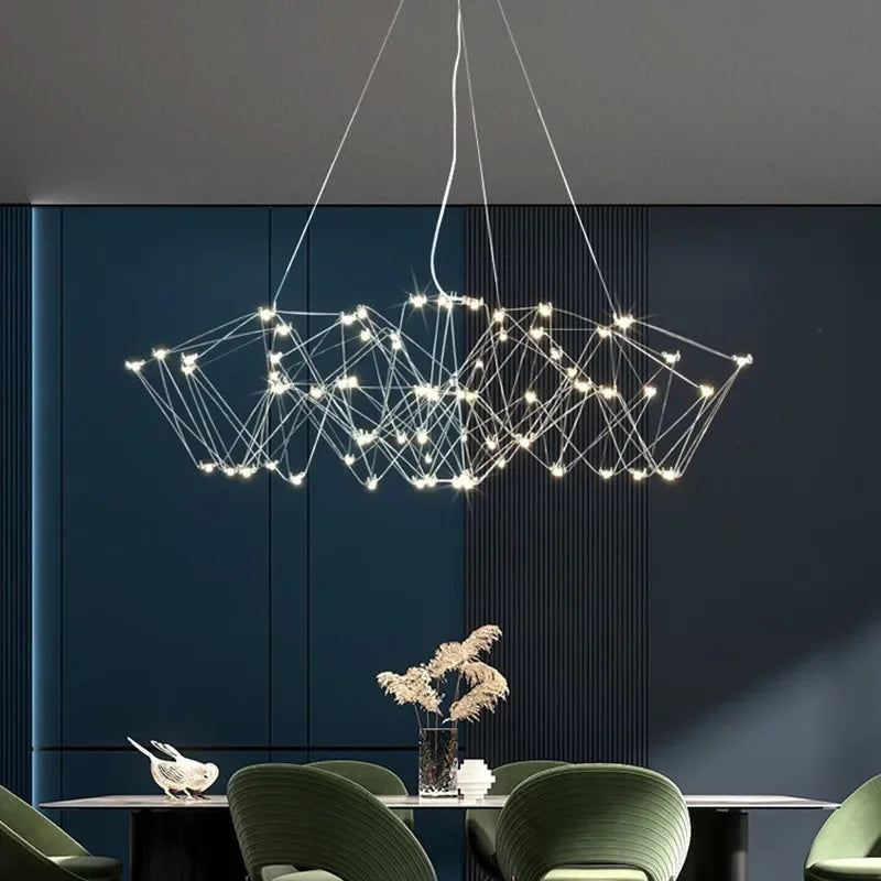 DecorBites™ Cube Light: Modern Creative LED Pendant Lamp for Living Room and Restaurant