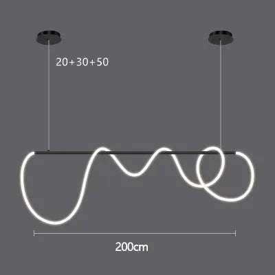 DecorBites™ Gold Minimalist LED Pendant Lights for Kitchen Dining Room