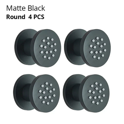 DecorBites™ Brass Body Round Shower SPA Jets for Luxurious Bathroom Massage Experience