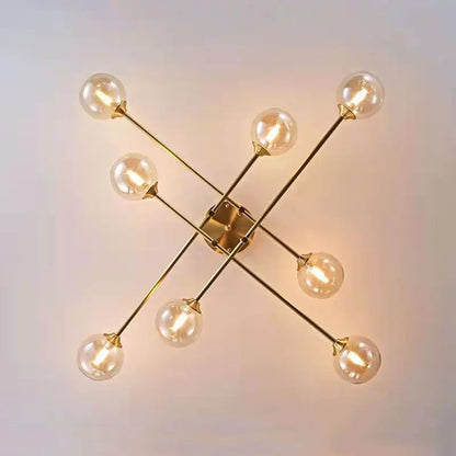 DecorBites™ Glass Ball Chandelier for Living Room, Bedroom, and Study