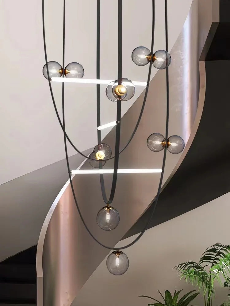 ™ Leather Chandeliers 2023 LED Minimalist Home Decor Lighting for Living Room