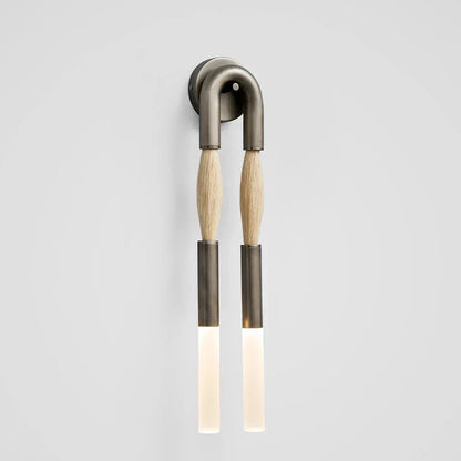 DecorBites™ Designer Tassel U-Shaped Wall Lamp - Gold/Silver/Black Metal - Hotel Living Corridor