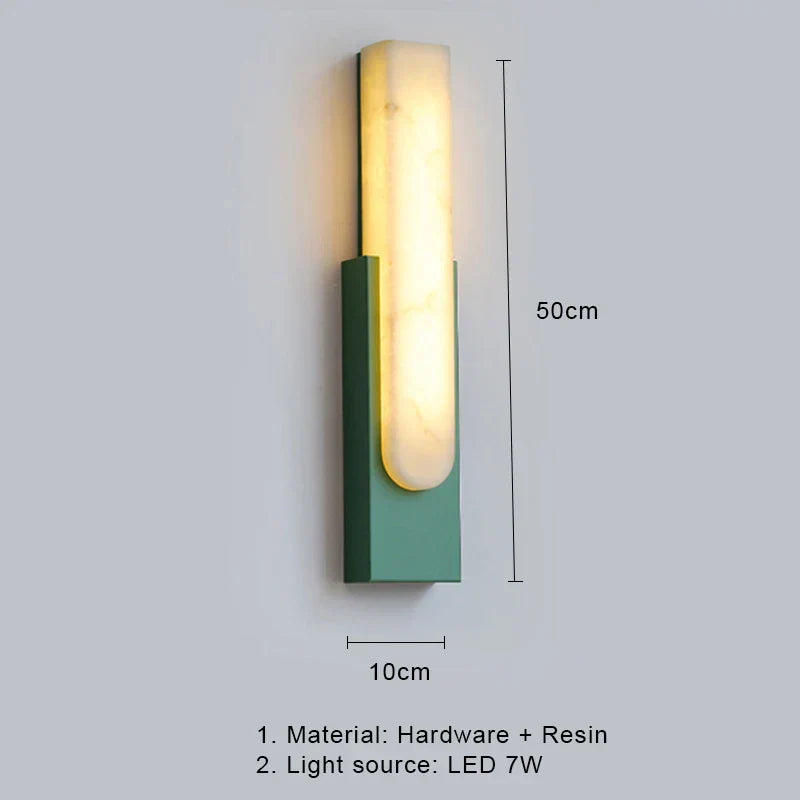 DecorBites™ 7W LED Marble Wall Lamp - Modern Nordic Gold Sconces for Stylish Indoor Lighting