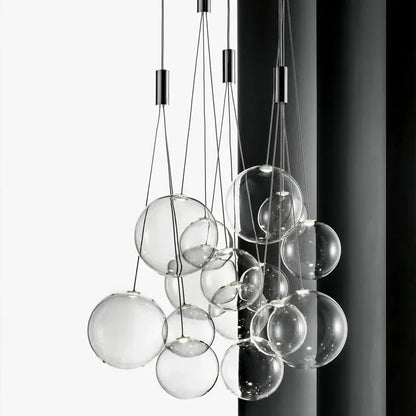 DecorBites™ Glass Ball LED Pendant Lamps: Stylish Lighting for Kitchen, Bedroom, Living & Dining Room