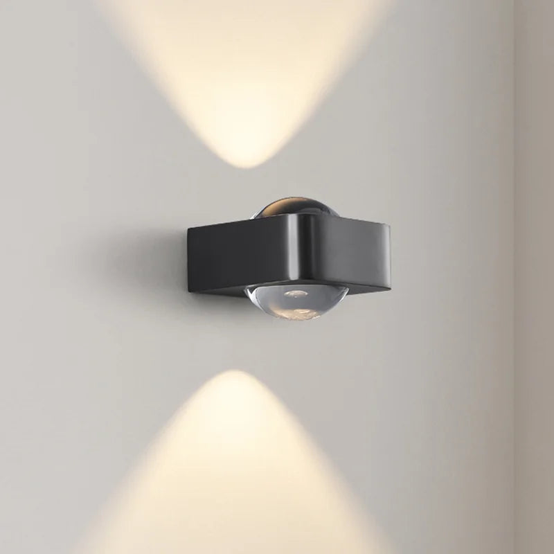 DecorBites™ Copper Bedroom Wall Lamp, Modern LED Double Head Spotlights, Luxury Living Room Sconce