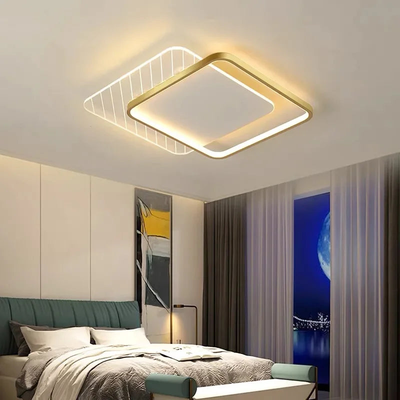 DecorBites™ LED Ceiling Lights: Modern Minimalist for Bedroom Living Room Kitchen Study Warm Home