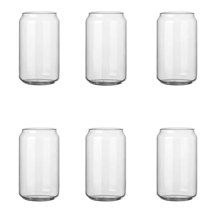 DecorBites™ Glass Drink Cup with Bamboo Lid - High Borosilicate Glass Tea Juice Coffee Mug