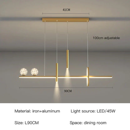 DecorBites™ Black Gold Pendant Lamp | Modern Indoor Light for Dining Room & Kitchen