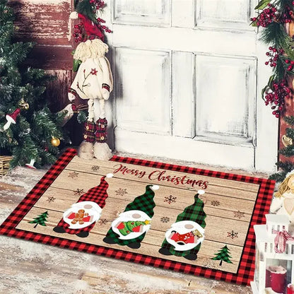 DecorBites™ Christmas Snowman Non-slip Floor Mat