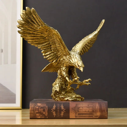 ™ Golden Eagle Resin Sculpture Falcon Home Decor Figurine