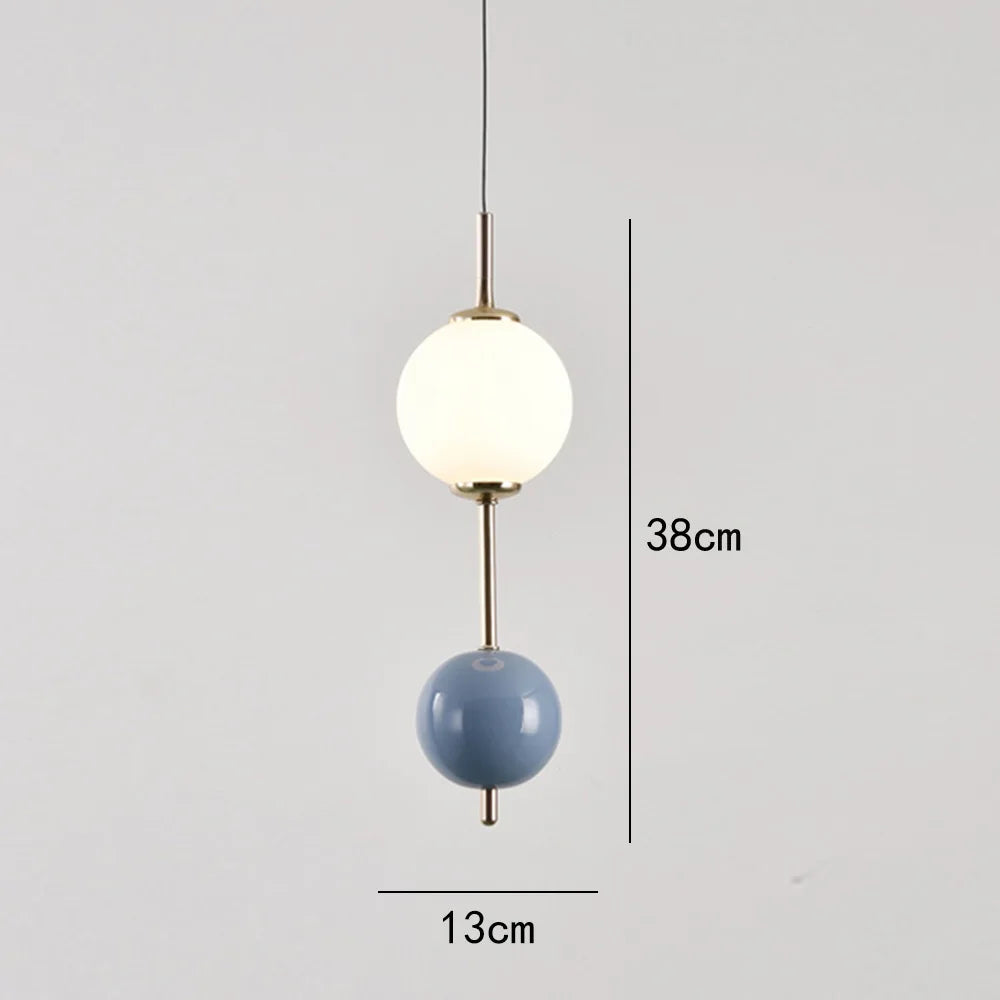 DecorBites™ Glass Ball LED Pendant Light for Living Dining Bedroom