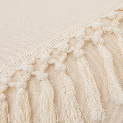 DecorBites™ Boho Macrame Woven Cushion Cover for Home Decor, Comfy Farmhouse Pillow Case