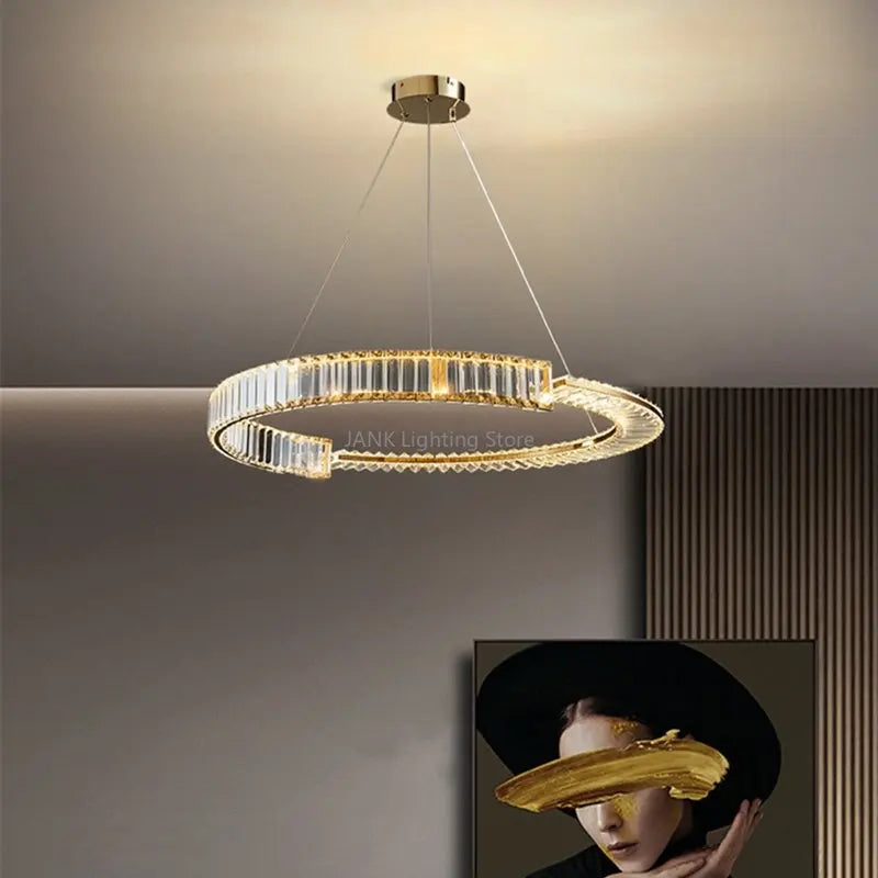 DecorBites™ Crystal LED Pendant Chandelier for Home Decor & Hospitality