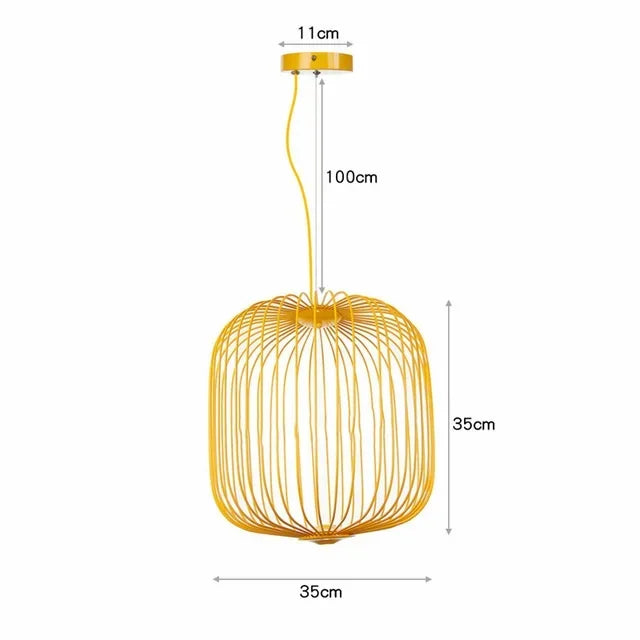 DecorBites™ Industrial Birdcage Iron Table Lamp for Bar, Restaurant, Hotel - LED Lighting