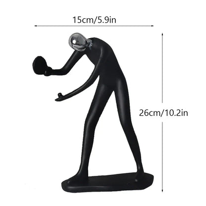 DecorBites™ Abstract Athlete Statue Sculpture for Home Office Decor