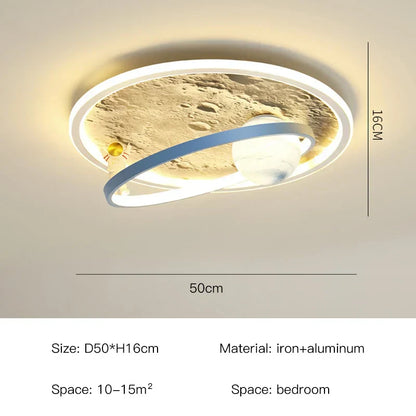 DecorBites™ Astronaut LED Chandelier: Remote Control Ceiling Pendant Light for Children's Room