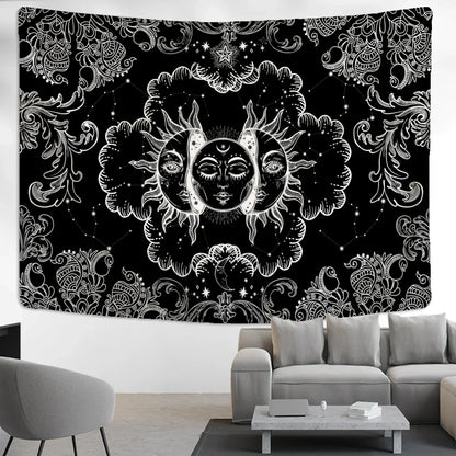 DecorBites™ Celestial Mandala Hippie Tapestry Wall Hanging Dorm Decor