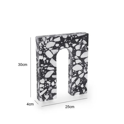 DecorBites™ Archway Terrazzo Sculpture for Home Decor