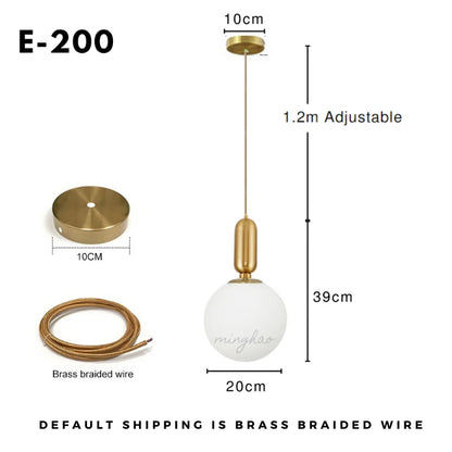 DecorBites™ Glass Ball LED Chandelier - Minimalist Nordic Art for Home, Restaurant, Bar & Bedroom