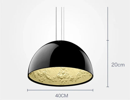 DecorBites™ 3D Sky Garden Resin Chandelier with LED Lights in Black, White, Golden, and Coffee Colors