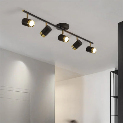 DecorBites™ Ceiling Chandelier Black White LED Spotlight for Living Room Bedroom Dining