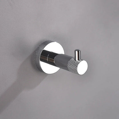 DecorBites™ Bathroom Accessories Set: Rose Gold Chrome Hook, Brushed Gold Towel Rack, Stainless Steel Toilet Paper Holder