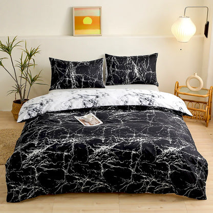 DecorBites™ Blue Starry Sky Duvet Cover Set with Pillowcases - Queen/King Size