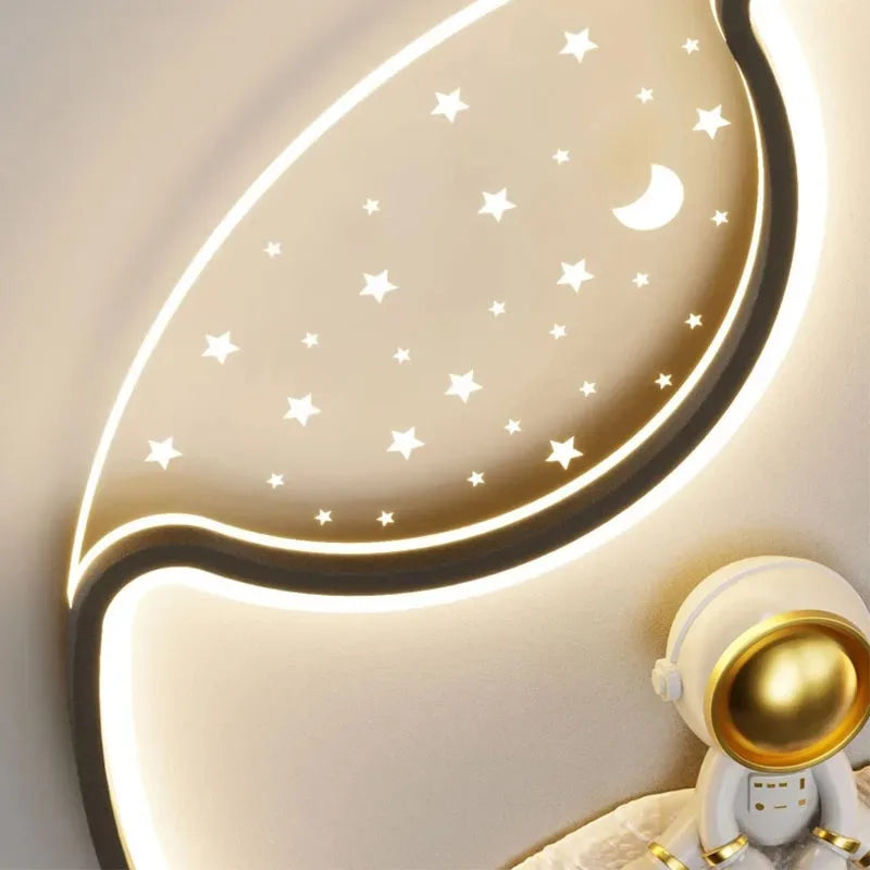 DecorBites™ Astronaut Moonlight LED Ceiling Light for Kids' Bedroom & Living Room