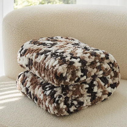 DecorBites™ Knitted Jacquard Blanket Throw 130x160cm 1400g