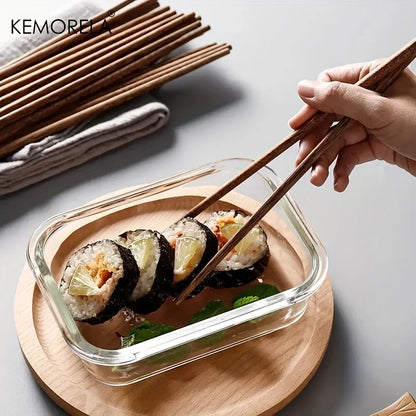 DecorBites™ 5PCS Natural Wooden Chopsticks - Japanese Hotel Restaurant Special Chopsticks For Ramen Rice