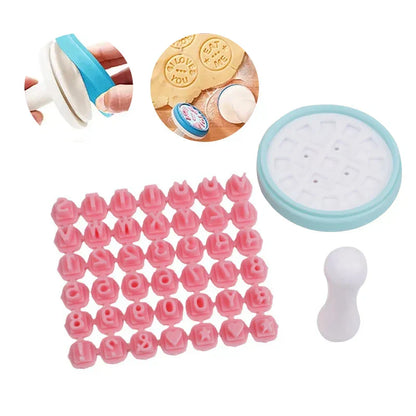 DecorBites™ Cookie Stamps Letters Number Mold Set for Baking Decoration, Kitchen Tools