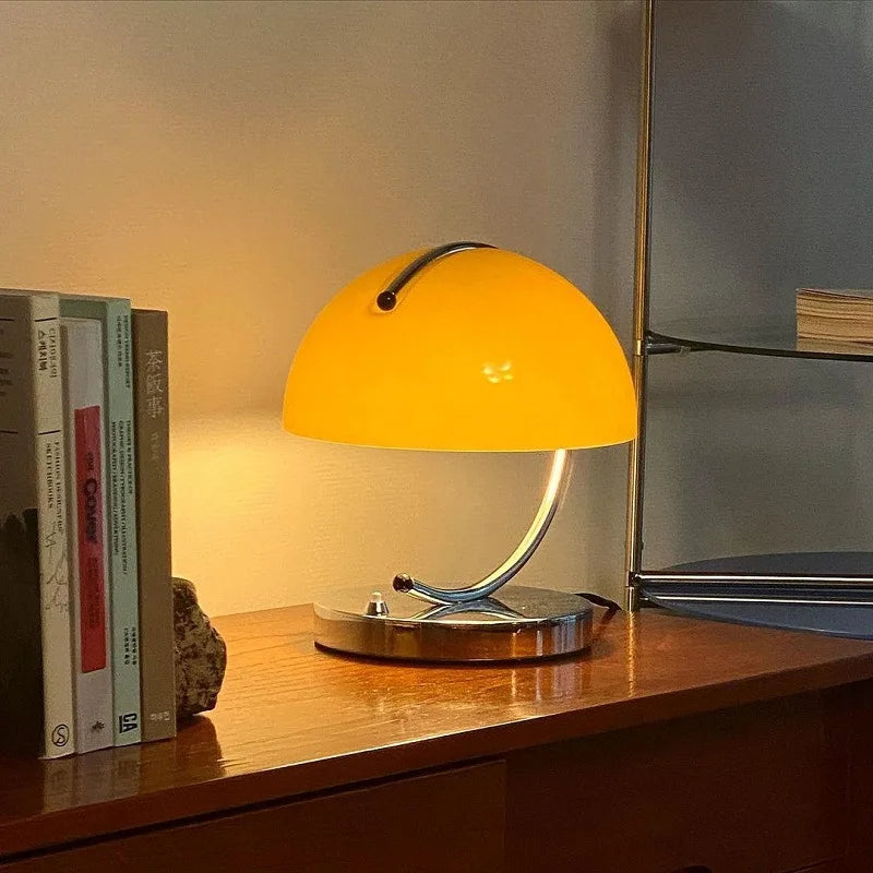 DecorBites™ Glass Table Lamp: Nordic Minimalist Retro Light for Bedroom, Restaurant, or Bar