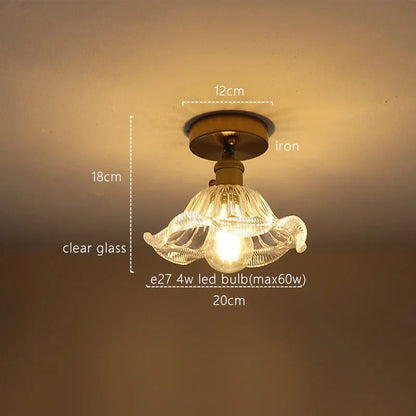 DecorBites™ Green Stripe Glass Pendant Lamp Fixture for Home Decor & Kitchen Lighting