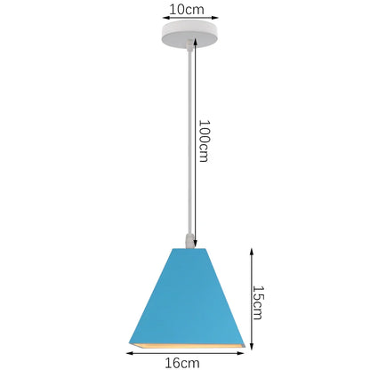 DecorBites™ Blue Nordic Pendant Lights E27 Modern Hanging Lamps for Living Dining Kitchen
