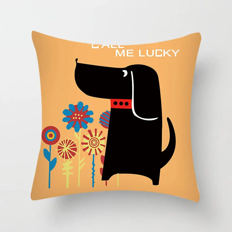 ™ Hello Cat Pillow Cover - Modern Design for Home Decor - Cute & Cozy