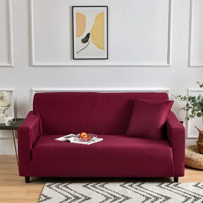 DecorBites™ Colorful Block Sofa Covers: Stretchy Loveseat Sectionals, Couch, Chair Slipcover