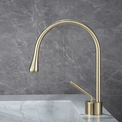 DecorBites™ Antique Brass Bathroom Basin Faucet Hot Cold Black Sink Mixer Kitchen Water Crane