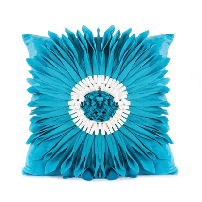 DecorBites™ Geometric Waves Tufted Pillow Covers with Embroidered Tassels