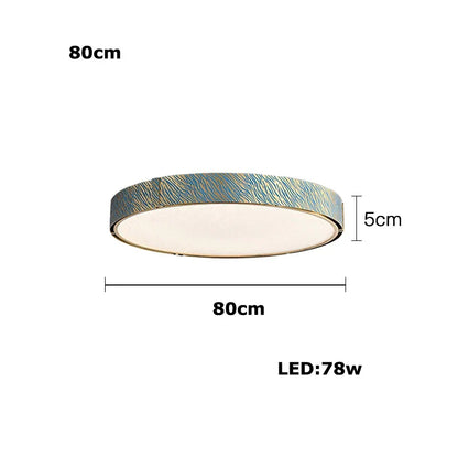 DecorBites™ Blue Copper Crystal LED Ceiling Chandelier for Dinning Room