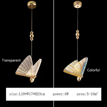 DecorBites™ Butterfly LED Pendant Lamp: Modern Luxury Staircase & Bedroom Lighting Fixtures