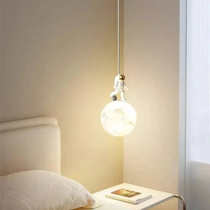 DecorBites™ Astronaut Lunar Pendant Light Modern Minimalist TV Bedroom Decor