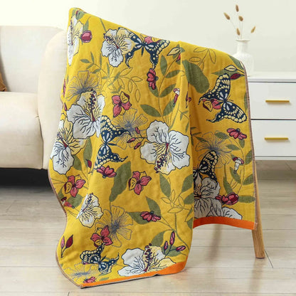 DecorBites™ Cotton Gauze Bath Towel - Soft & Absorbent 80x160cm