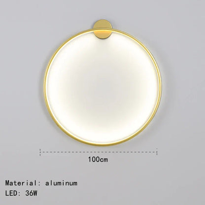 DecorBites™ Gold Black Ring LED Wall Light Living Room Bedroom Lamp Seconce