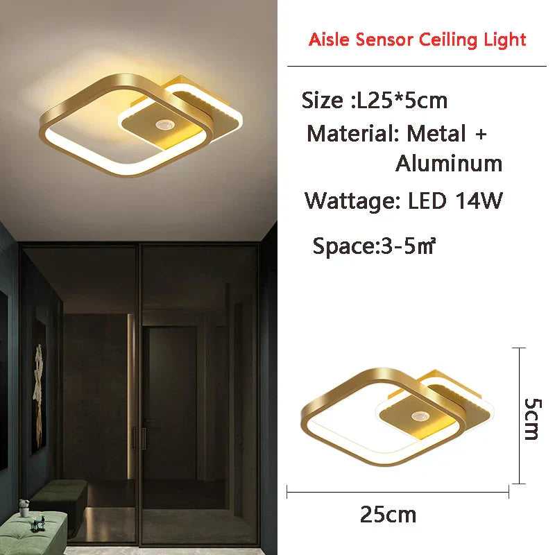 DecorBites™ LED Motion Sensor Ceiling Lamp for Home - Indoor Lighting Fixtures