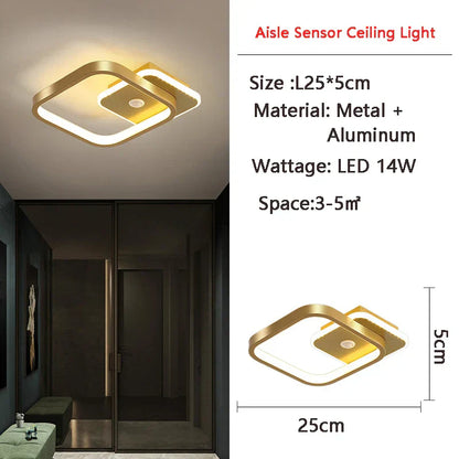 DecorBites™ LED Motion Sensor Ceiling Lamp for Home - Indoor Lighting Fixtures