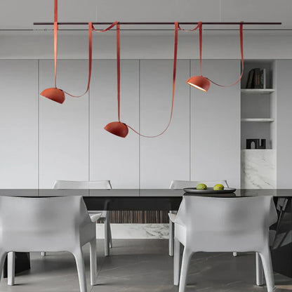 ™ Leather Pendant Light: Modern Nordic DIY Chandelier for Home and Office Decor