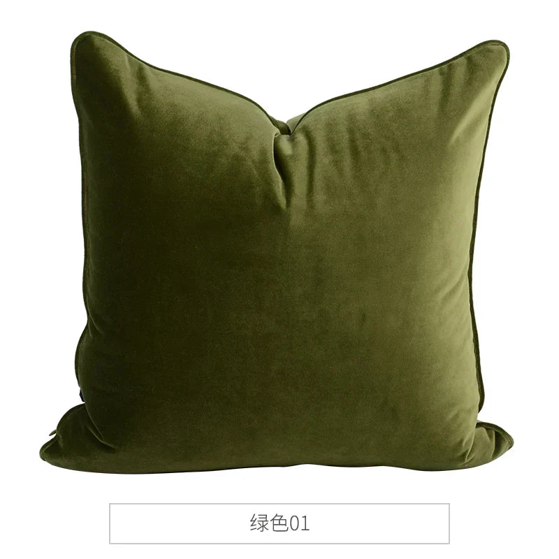 DecorBites™ Luxe Italy Velvet Pillowslip, High-Grade Cushion Case for Living Room Sofa