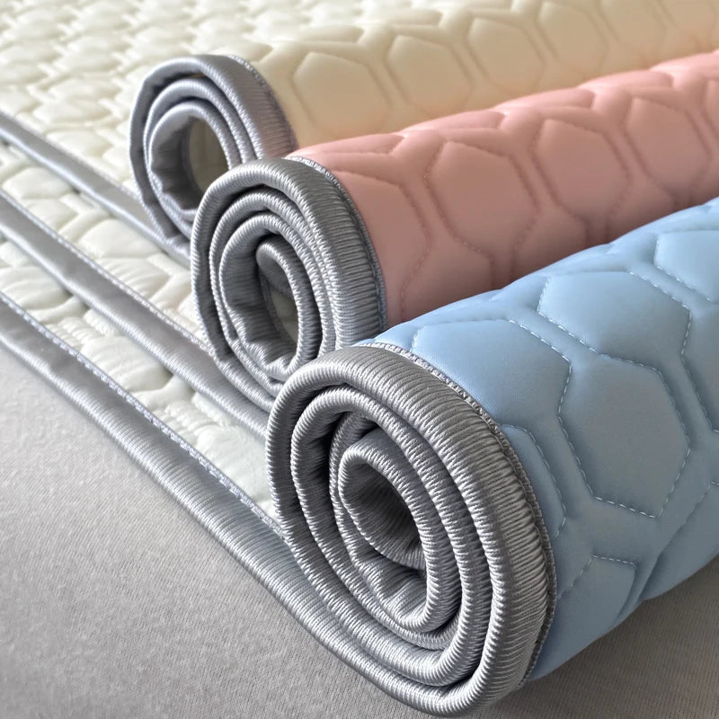 DecorBites™ Cool Latex Filled Bed Sheet Set with Ice Silk Cooling Mat & Pillowcases
